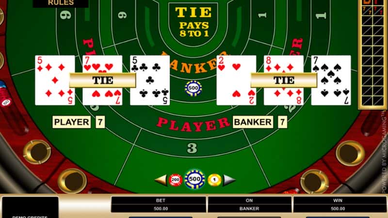 Player bet offers solid odds with no commission
